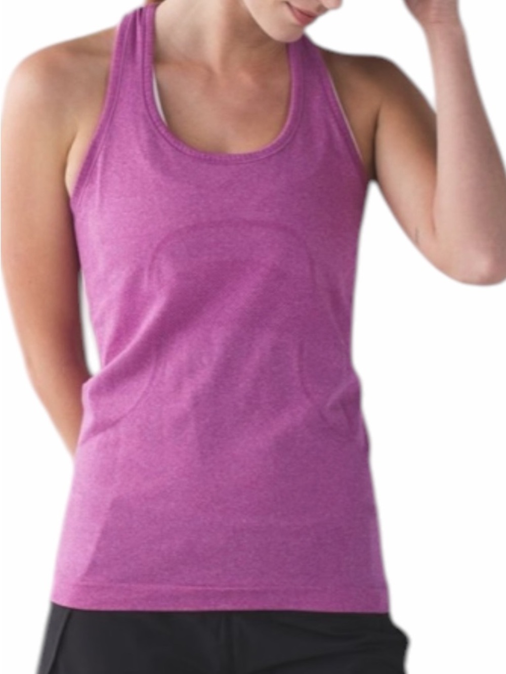 lululemon athletica Heathered Magenta Racerback Tank